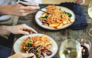 Udon Noodles with Asparagus and Broccolini Salad